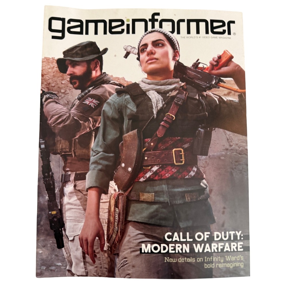 Game Informer Issue 317 Call of Duty Modern Warfare Cover Video Game Magazine